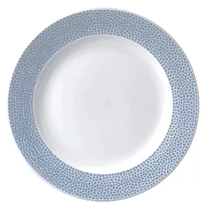 Isla Ocean Blue Teller halbtief Fahne schmal 26.1cm