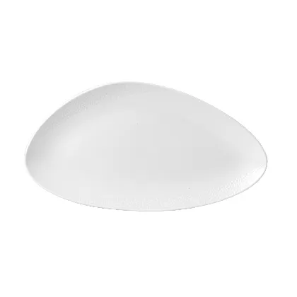 Isla White Triangel Teller flach 35.5x18.8cm