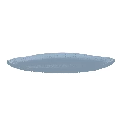 Isla Organic Ocean Blue Glasteller flach 30x16.2cm