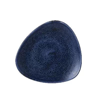 Stonecast Plume Ultramarine Triangel Teller flach 22.9cm