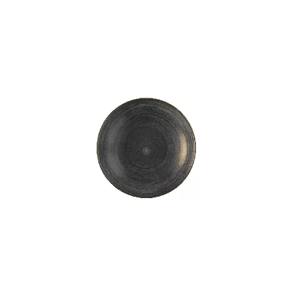 Stonecast Raw Black Coupe Teller tief 24.8cm