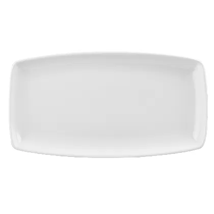 X Squared White Länglicher Teller 29.5cmx15cm