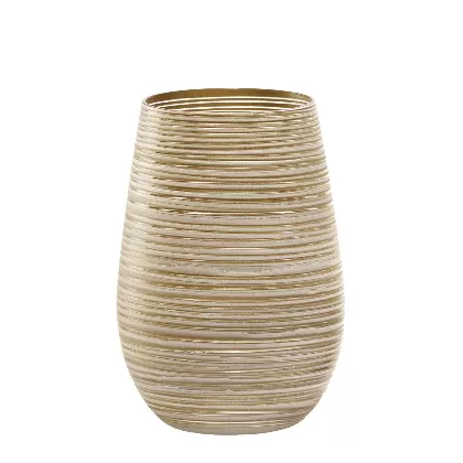 Twister meets Elements Longdrinkbecher 465ml, Weiss-Gold