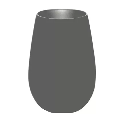 Elements Becher 465ml schwarz/silber