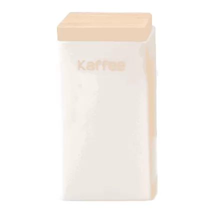 Keramik Vorratsdose quadr. mit Holzdeckel 800ml