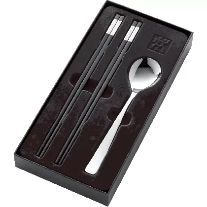 Essstäbchen-Set f. 1 Pers.(4x Stäbc & 1x Löffel)