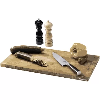 Gummibaum Schneidebrett gross, 54x29x2cm