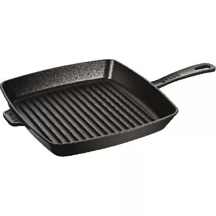 American Grillpfanne 30cm, Schwarz, Gusseisen