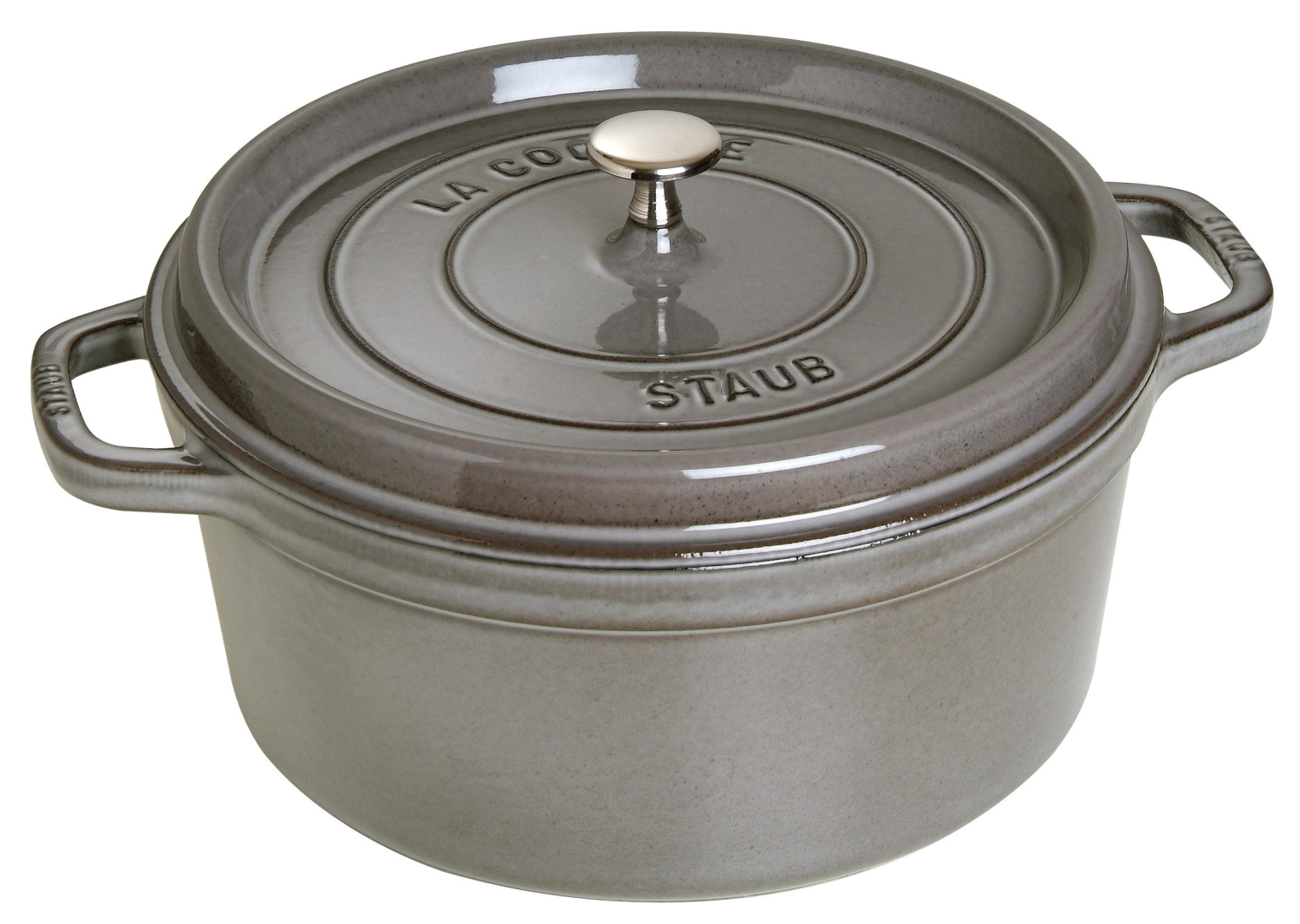 Cocotte 26cm, rund, Graphit-Grau, Gusseisen 5.25l