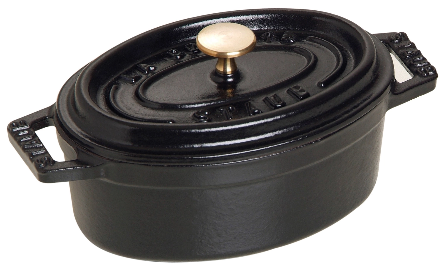 Cocotte 29cm, oval, Schwarz, Gusseisen 4.2l