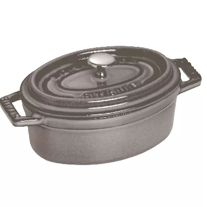 Cocotte 29cm, oval, Graphit-Grau, Gusseisen 4.2l
