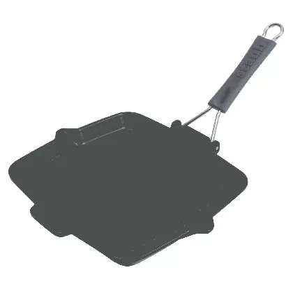 Grillpfanne schwarz quadratisch, 24x24cm