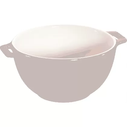 Keramik Servierschüssel, Kirschrot 1.4l D18cm