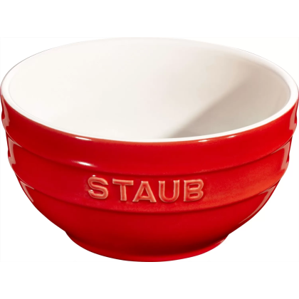 Keramik Schüssel, Kirschrot rund 0.7l D14cm