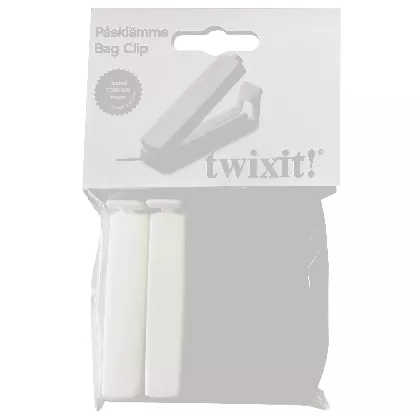 Beutelclips 8cm 1xrot 2xschwarz 2xweiss Polybag u. Hängkarte
