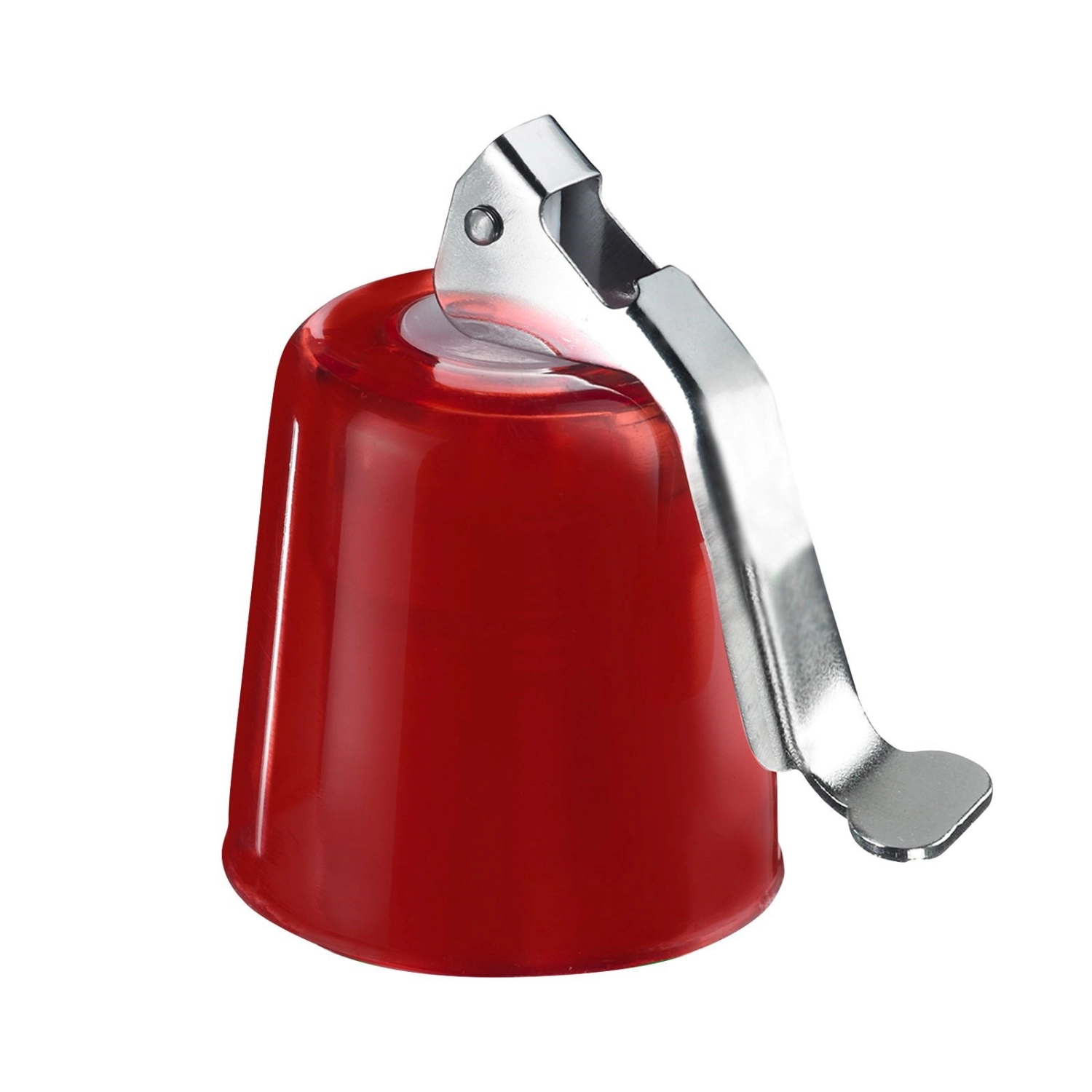 Flaschenverschluss mit Glocke, 4.5x4.5x9cm, rot