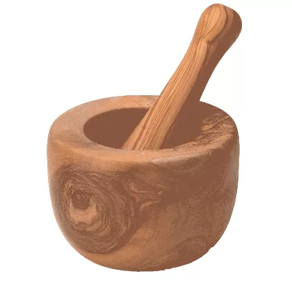 Olivenholz Mörser 14cm