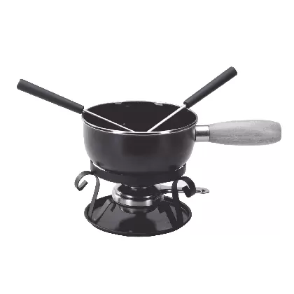 Käsefondue Set, Emaille Elegant, 5-teilig, Ø16cm