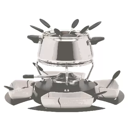Fondue Set Bianca für Gemüse und Fleisch, 18-teilig