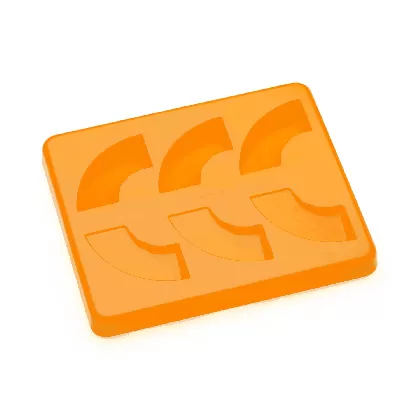 Form für pürierte Speisen m.Deckel orange Kürbis 40bis 45g