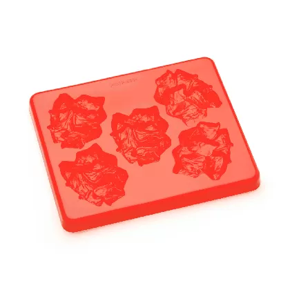 Form für pürierte Speisen m.Deckel rot Fleischwürfel 60/65g