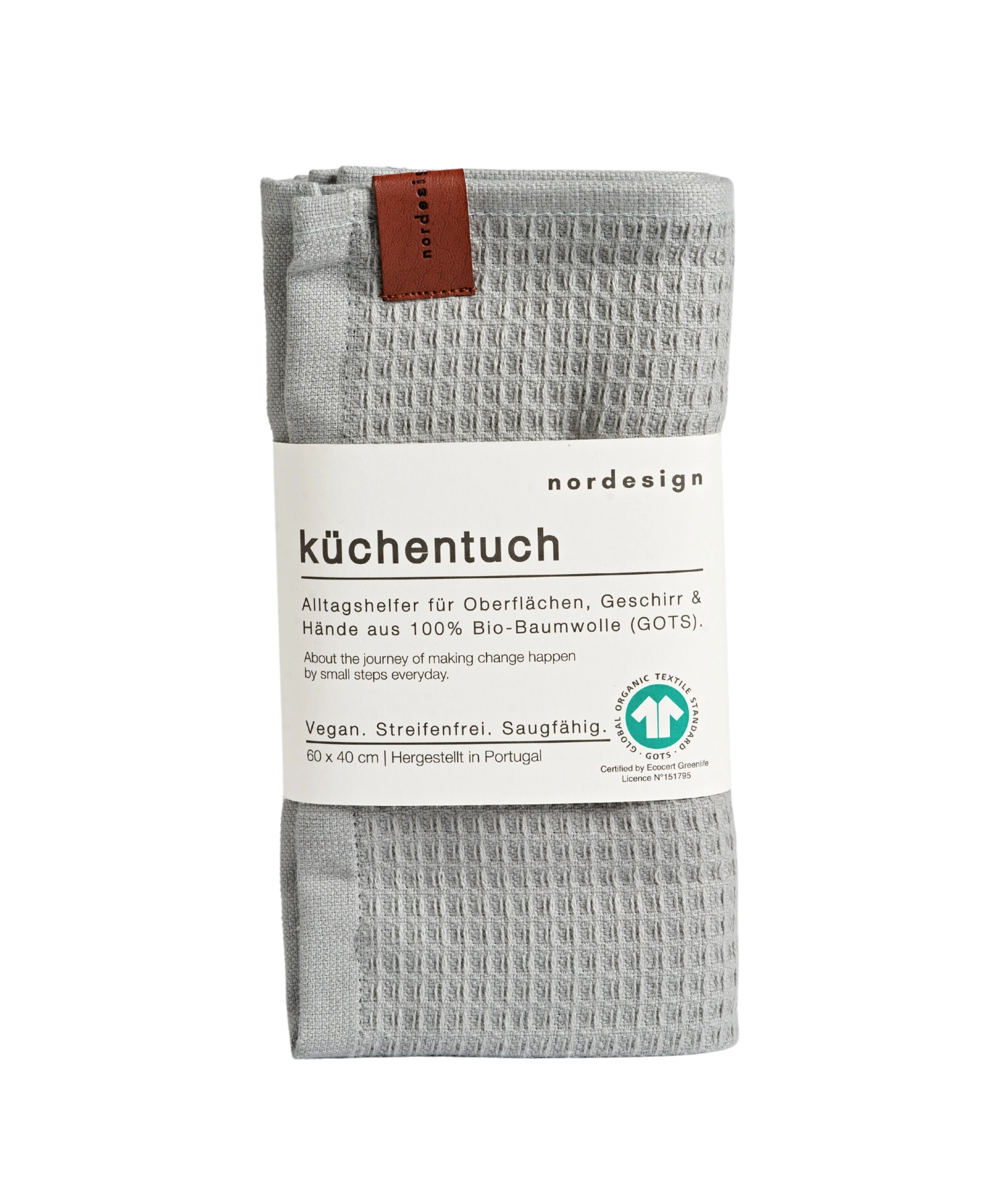 Küchentuch Stockholm Grey, hellgrau 50x50cm