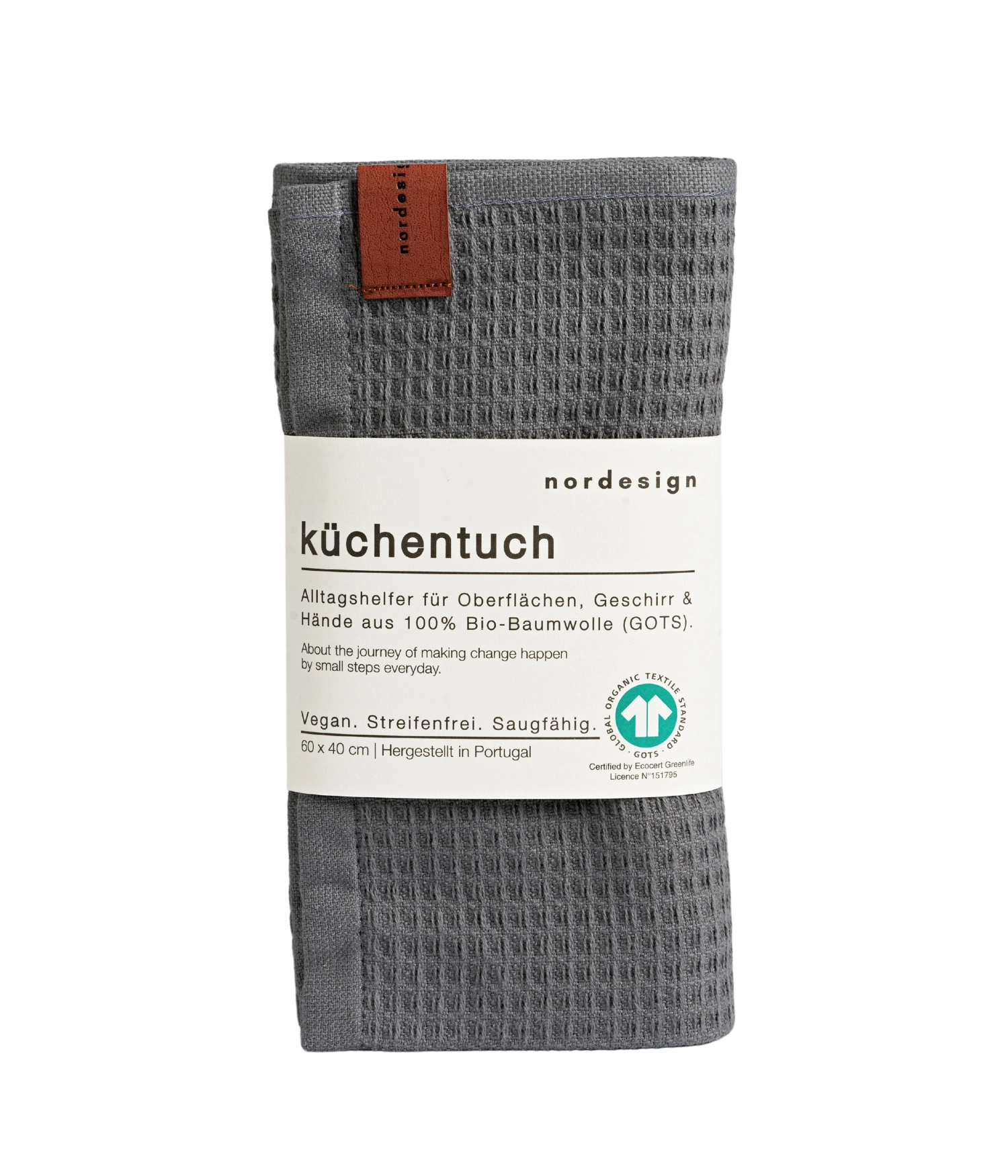 Küchentuch Oslo Grey, dunkelgrau 50x50cm