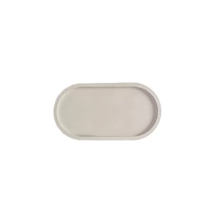 Beton Dekotablett Light Grey 18x9.5x1.7cm