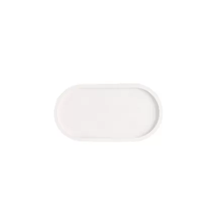 Beton Dekotablett Pure White 18x9.5x1.7cm