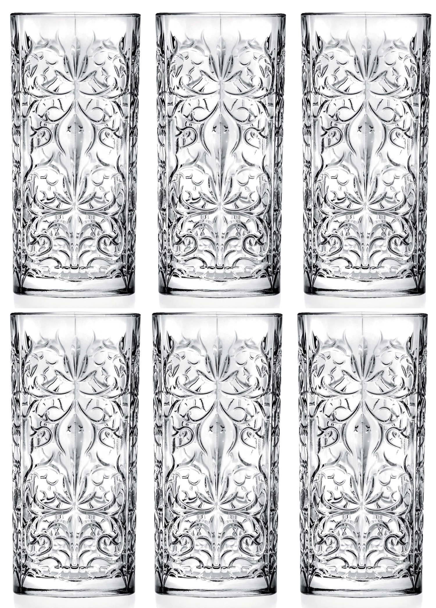 6er Set Tattoo Hb Becher Ø7 H15 cm, 37cl