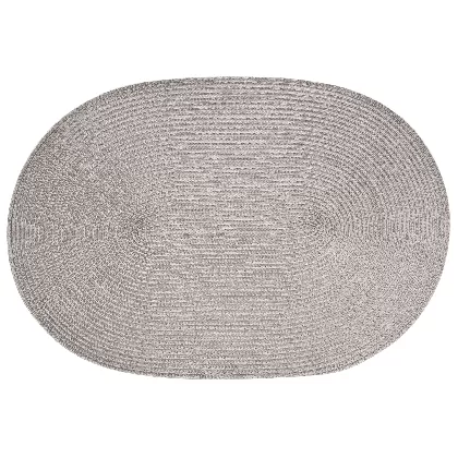 Tischset oval grau 45x31cm