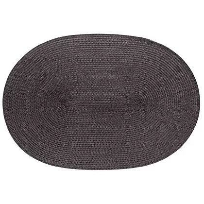 Tischset oval anthrazit 45x31cm