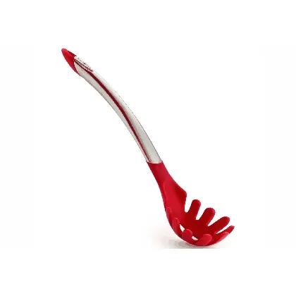 Spaghettilöffel 31cm Edelstahl/Kunststoff rot