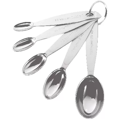 Messlöffelsatz Edelstahl, 5-tlg.