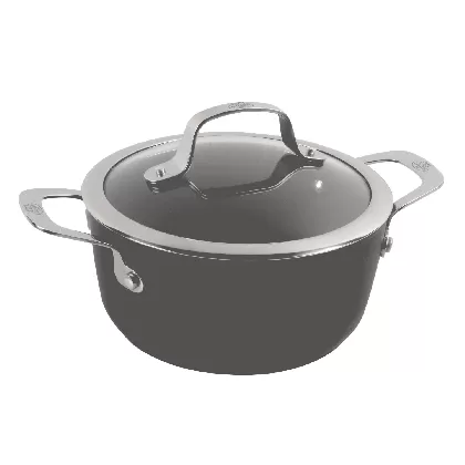 Alba Kochtopf mit Glasdeckel induktionstauglich D20cm