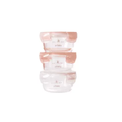 3er Set Voratsdose Baby m Kunststoffdeck. 240ml