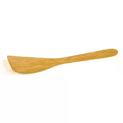 Spachtel geschwungen Olivenholz, 30 cm