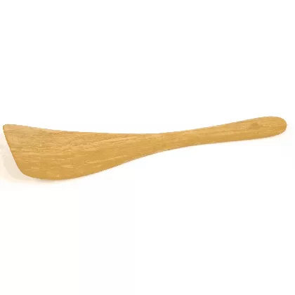 Spachtel gebogen Olivenholz Struktur 30 cm
