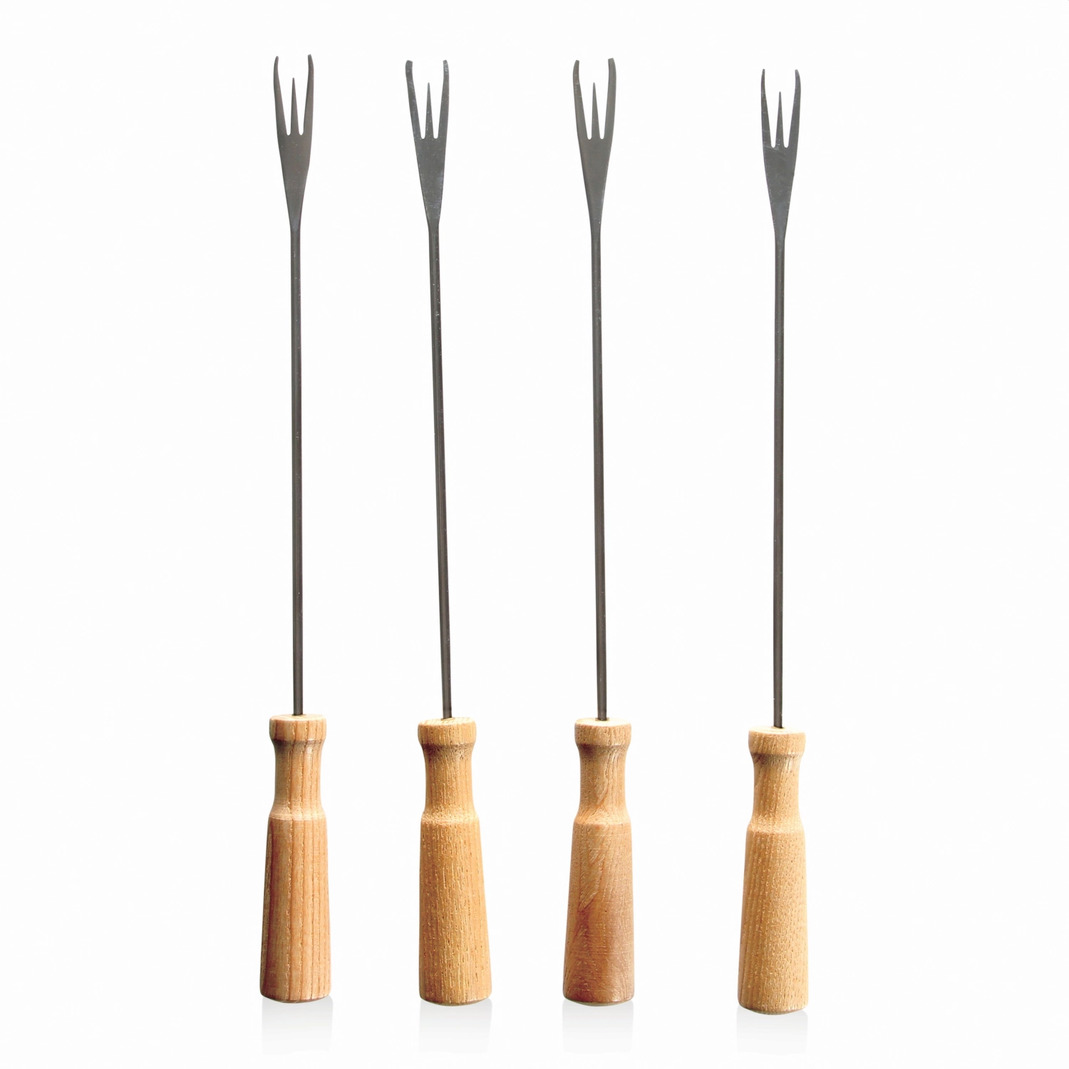 Fonduegabeln Oslo braun Edelstahl Holz 285mm
