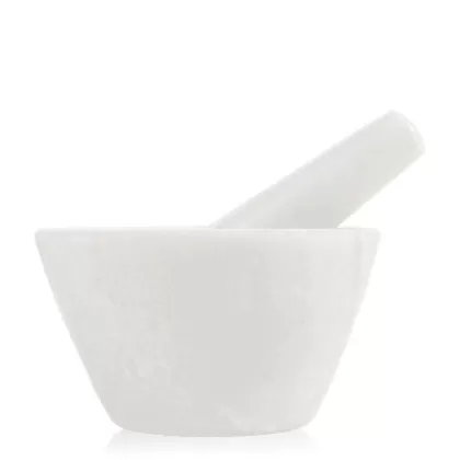 Mörser Spicy Weiß weiss Marmor 105x105x93mm