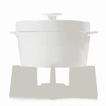 Cheese Baker weiss Keramik Gusseisen 144x144x150mm 550ml