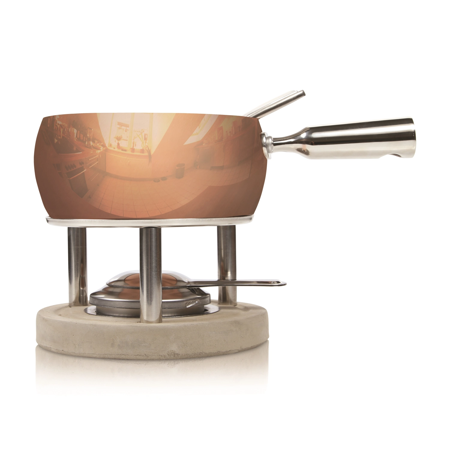Fondue-Set Kupfer 1.7lt