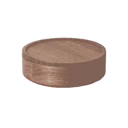 Walnuss Dose, 19x19xH6cm