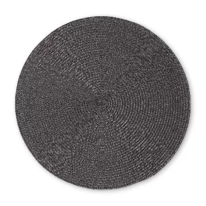 Tischset rund, anthrazit, 38 cm