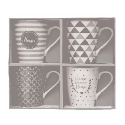 4er Set Coffee Mania Kaffebecher in, Home, 300ml