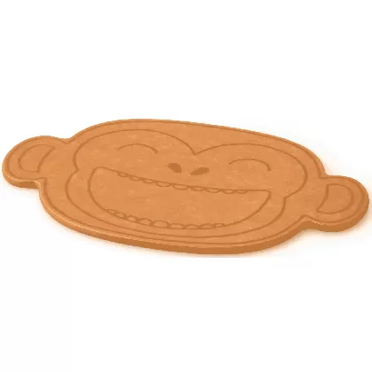 Duracore hell Kinderbrett Affe, 23.3x17x0.6 cm