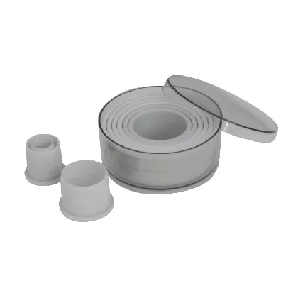 Ausstechersatz Rund glatt 9-teilig Ø2-10cm H: 5cm