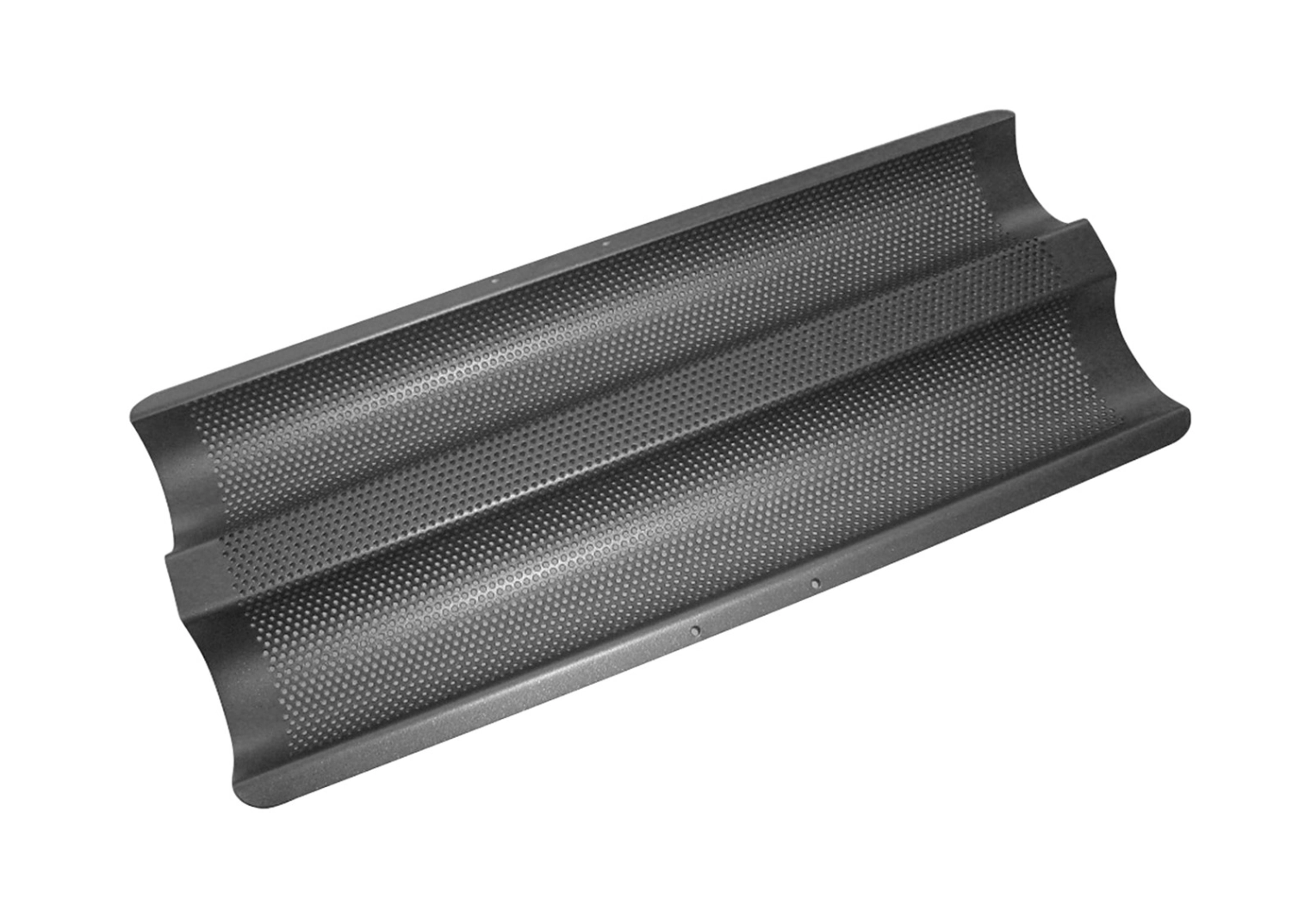 Backblech gelocht, gewellt für 2 Baguettes 37x16.2cm