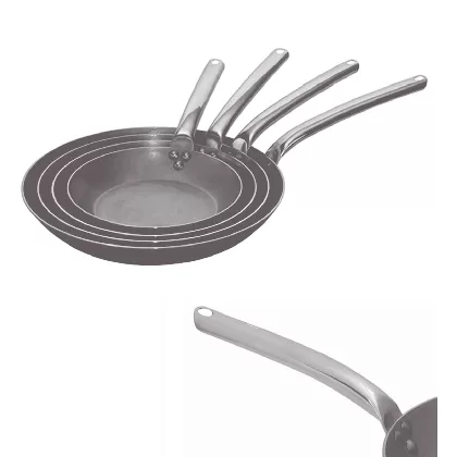 CARBONE PLUS Bratpfanne Ø 20cm, Griff Edelstahl, Induktion