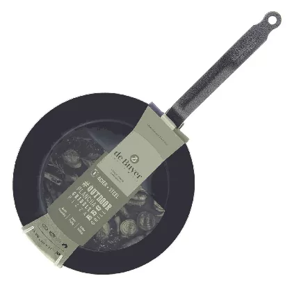 BRATPFANNE BLAUSTAHL OUTDOOR Ø 32CM